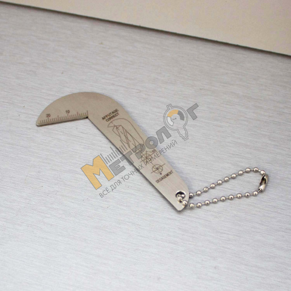 Шаблон для заточки сверл 118 градусов