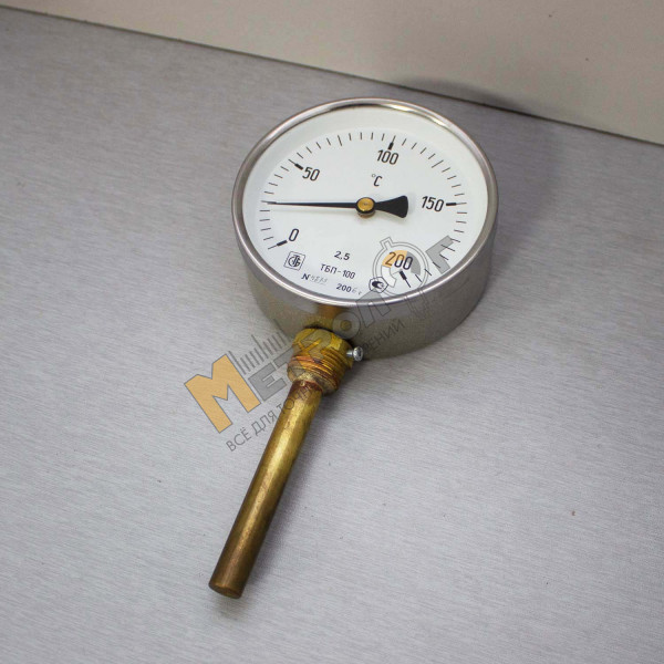 Термометр ТБП-100 (0...+200 °C) L 80мм