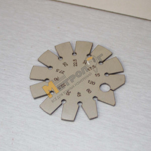 Шаблон заточки промышленных ножей 15-120°