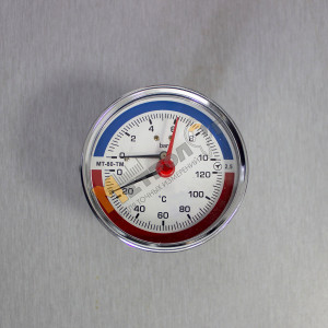 Термоманометр МТ-80-ТМ-10бар-120˚С (О)